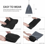 Travel Foot Rest Pillow, Portable Inflatable with Double Hand Pump Adjustable Three Layers Height Pillow for Foot Rest on Airplanes,Cars,Buses,Trains,Office Kids to Sleep on Long Flights (Black 1)