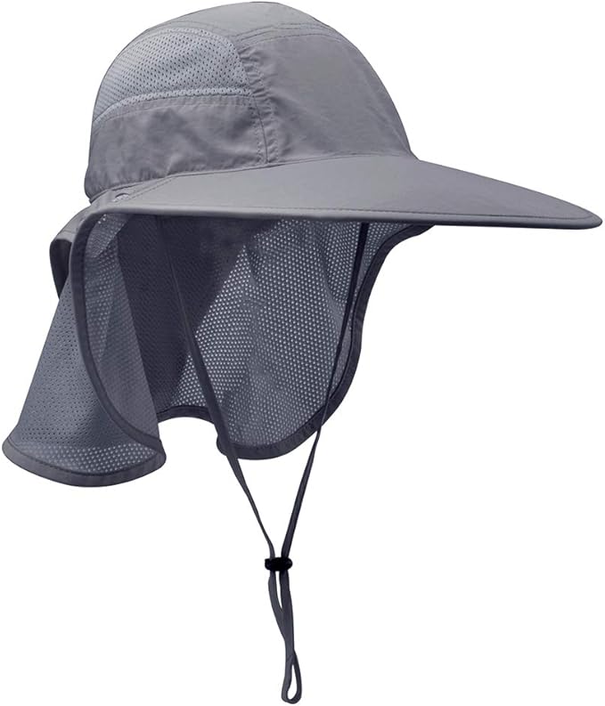 Unisex Outdoor Activities UV Protecting Sun Hats with Neck Flap