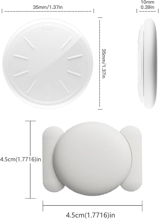 Tracker Device for Vehicles,No Monthly Fee Real Time GPS Car Tracker Work with Apple Find My (iOS Only),Mini Hidden Car Tracker with Magnetic Case-White,1PCS