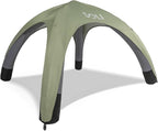 SOLI Inflatable Shade Air Canopy - Quick Self-Inflating Sun Shelter with Air Pump, UPF 50+ Sun Protection, Travel-Friendly, Stable Anchors for Beach, Camping & Backyard Use (Sage Green) - 10 ft