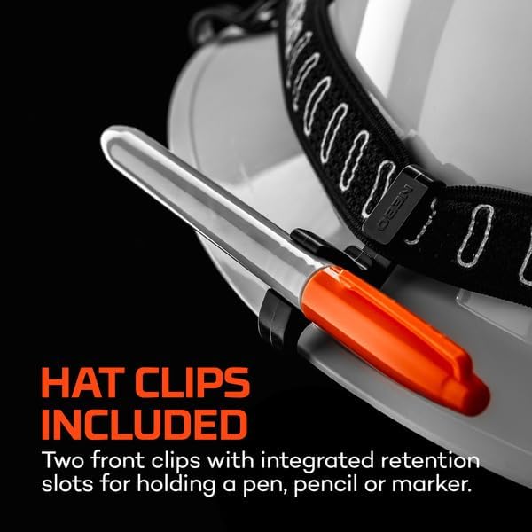 NEBO Transcend 3K Headlamp | 3000 Lumen, 5 Light Modes, USB-C Rechargeable, Waterproof, Magnetic, Detachable Light, Hat Clips, and Hard Hat Compatible, Outdoor, Mechanic, Construction Work