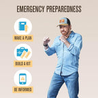 Roundhouse Provisions by Chuck Norris Emergency Food Bars - High Calorie Lemon Shortbread, 14 Vitamins & Minerals - Whole Grain Sorghum, 5-Year Shelf Life - Survival Rations for Crisis & Adventure