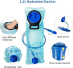 SUNRISING Tactical Molle Hydration Backpack with 3L Water Bladder - Lightweight Military Water Backpack for Hiking, Running, Cycling