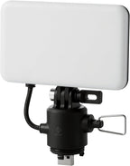 ELECOM NESTOUT Outdoor Camping LED Panel Flashlight w/Mini Tripod, Dimmable USB Powered LED Light, IP44 Water Dust Resistant, 30-1000 Lumen, Portable Lantern for NESTOUT Power Bank, Black (Flash-1)