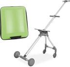 Apelila 3-in-1 Ride-On Suitcase with Detachable Heavy-Duty Cart | 20” Carry-On for Kids Converts to Stroller & Folding Utility Wagon | 80kg Load Capacity, Airline Approved
