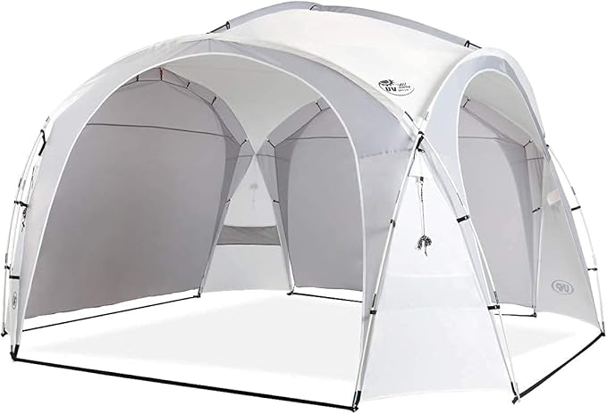 UNP Easy Beach Tent Pop Up Canopy UPF50+ Tent with Side Wall, Ground Pegs, and Stability Poles, Sun Shelter Rainproof, Waterproof for Camping Trips, Backyard Fun, Party Or Picnics