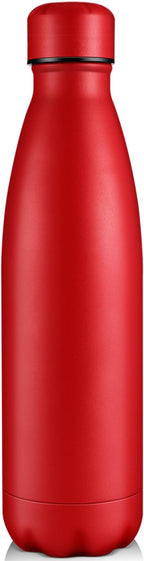 Volhoply 25oz Insulated Water Bottle 1/2/4 Pack, Double Wall Stainless Steel Vacuum Bottles, Keeps Cold & Hot, BPA Free Leak Proof Bottles (Red,1 Pack)