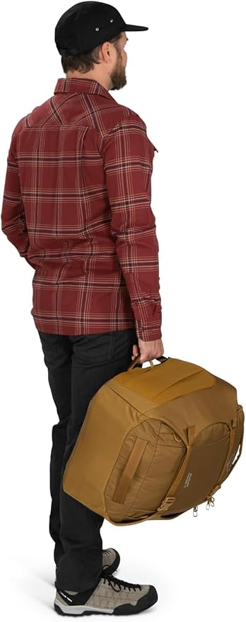 Osprey Sojourn Porter 46L Travel Backpack – Carry-On Compliant Luggage with StraightJacket Compression and Padded Laptop Sleeve – Durable Pack for International or Urban Travel, Koseret Green