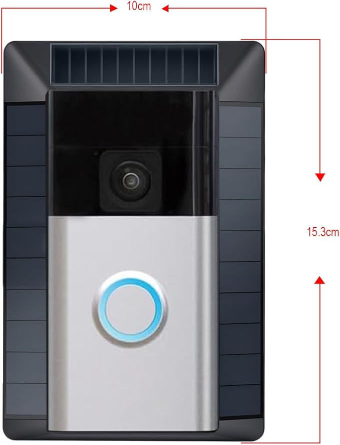 The Fansoun Ring Solar Charger Battery Doorbell Is Only Compatible With Battery Doorbells (USB-C Port) Waterproof Continuous Solar Panels And Is Not Suitable for Micro USB or Other Plug Type Doorbells