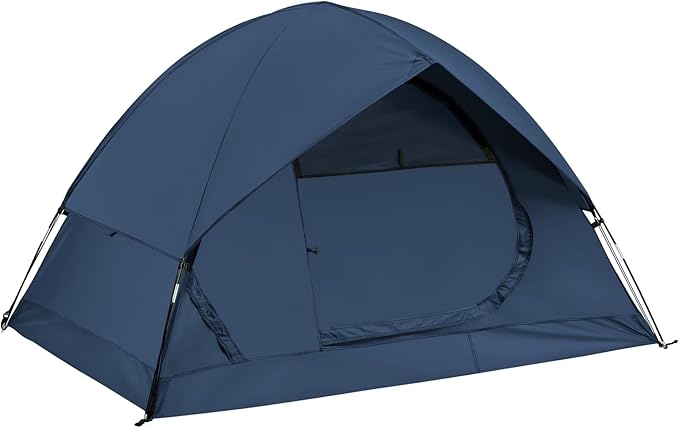 Spacious Waterproof 2-Person 3-Season Tent with Big Rain Fly – Versatile Outdoor Camping Tent for Hiking, Backpacking, and Festivals – Easy Setup & Durable Design
