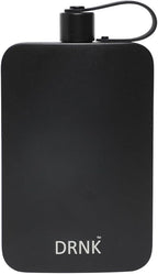 DRNK Steel | Flat Water Bottle as Seen on Shark Tank | Workplace Hydration, Travel, Hiking, and Gym | Leak Proof | Non-Toxic | BPA-Free | 17oz (500ml) [Graphite]