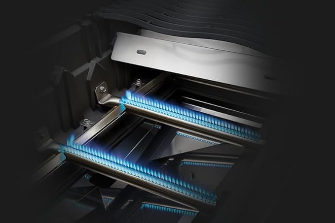 Napoleon Rogue 525 Propane Gas Grill with Range Side Burner, Stainless Steel, Durable 5-Burner Grilling Experience