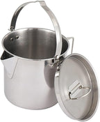 Outdoor Stainless Steel Kettle ，1.2L Mountaineering Camping Teapot， Portable Hanging Pot Cookware Coffee Pot Picnic Pot