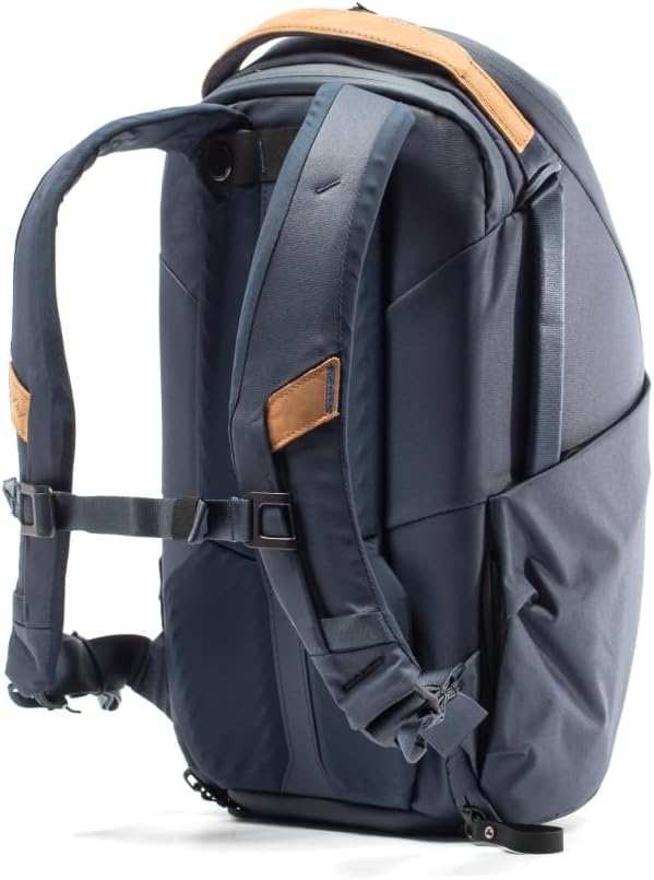 Peak Design Everyday Backpack Zip 20L, Black, 270-Degree Zip, Dual Side Pockets, FlexFold Dividers, Fits 15" Laptop, For Camera Carry, Daily Commutes or Travel, Versatile Backpack for Men and Women