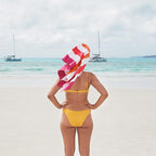 Dock & Bay Beach Towel - Quick Dry, Sand Free - Compact, Lightweight - 100% Recycled - Includes Bag - Summer - Peach Sunrise - Extra Large (200x90cm, 78x35)