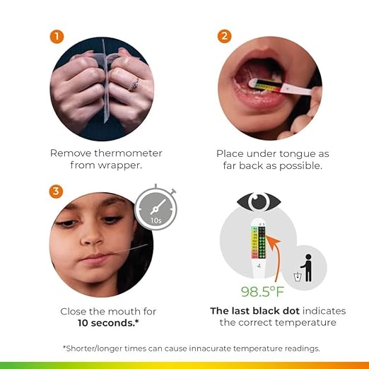 NexTemp® Go - Ready When You are - Single-Use Disposable Thermometers - Results in Seconds, for Work, Home, & Travel, Celsius, 24-Pack