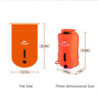 Naturehike 18L High Visible Safety Swim Buoy - Ultralight Bubble Tow Float and Dry Bag for Open Water Swimming Kayaking Snorkeling Diving Trailing with Adjustable Waist Belt