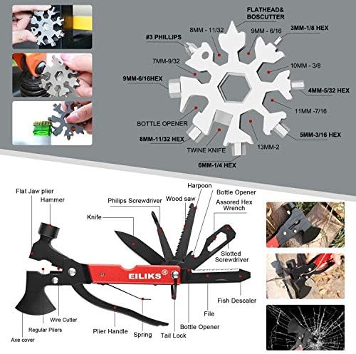 Gifts for Men Dad Him Birthday Christmas Fathers Day, Cool Gadget/Survival Gear and Equipment, Unique Camping Hunting Hiking Outdoor Gear, Gift Idea for Valentines Day Boyfriend Boys Stocking Stuffer