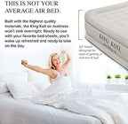 King Koil Luxury California King Air Mattress with Built-in Pump for Home, Camping & Guests - 20” King Size Inflatable Airbed Luxury Double High Adjustable Blow Up Mattress, Durable Waterproof