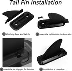 1 Pairs Surfing Fins, Inflatable Paddle Board Fins, 4-inch Center Fin with Base,Detachable Fin Dock Tail Fin for Long Board Paddle Board Surfboard Surfing Kayak Fin
