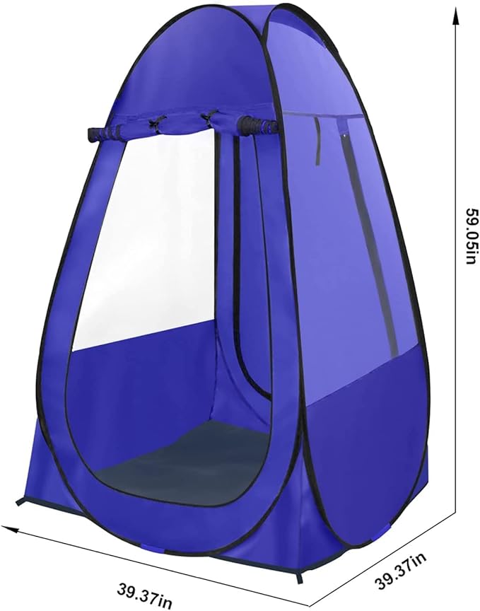 Pop Up Tent, Clear Outdoor Tents Sports Fishing, Rainproof and Windproof Beach Camping, Lightweight and Sturdy, Easy Set Up, UPF 50+ Portable Folding 39" x 64"