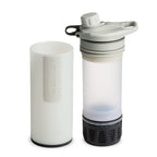 GRAYL GeoPress 24 oz Water Purifier Bottle - Filter for Hiking, Camping, Survival, Travel (Peak White)