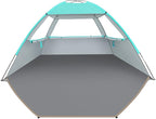 Venustas Beach Tent Sun Shelter for 3/4-5/6-7/8-10 Person, UPF 50+ UV Protection Beach Canopy, Lightweight and Easy Setup Cabana, Portable Shade Tent