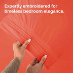King Pillow Cases Set of 2 - Ultra Soft Hotel Quality Pillowcase Covers - Luxury Comfy Cozy Bedding for Women, Men, Kids & Teens - Machine Washable Pillow Protectors - 2 Pieces Set - King Size Coral