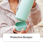 Takeya Actives Water Bottle with Straw Lid - Durable & Easy-Care Water Bottle with Stainless Steel Insulation - BPA-Free Lid with Carry Handle & Straw - Dishwasher-Safe - 40 oz, Teal