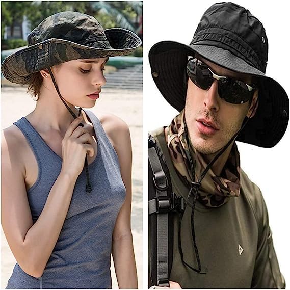 Sun Hats for Men Women Bucket Hat UPF 50+ Boonie Hat Foldable UV Protection Hiking Beach Fishing Summer Safari
