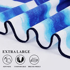 2 Packs Oversized Beach Towel Set 36 x 72 ln Large Big Pool Camping Swim Clearance Soft Towels Travel Essentials Accessories Must Haves Vacation Necessities Adult Gifts Orange Stripes Blue Stripes
