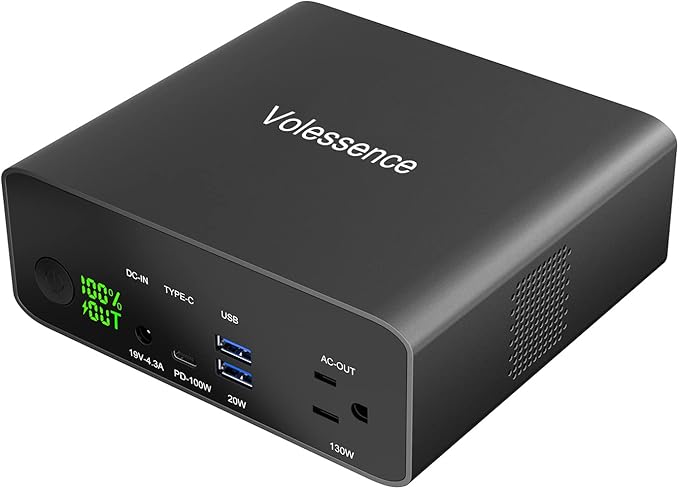 40000mah Laptop Power Bank | AC/USB-C/USB-A Battery Backup for Laptops: MacBook Pro/iPad Pro/Dell/HP/Surface | Cameras: Canon/Nikon/DSLR/DJI Drones | Smart Devices: iPhone/Samsung