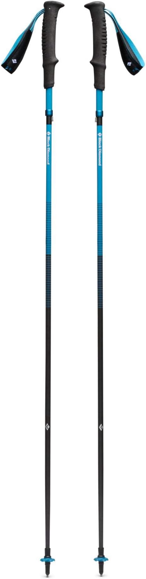 BLACK DIAMOND Distance Carbon Z Trekking and Running Poles, Pair of Foldable, Ultra Lightweight, Fixed Length Carbon Fiber Hiking Poles