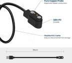 Smart Watch Chargers Compatible for FITVII HM78 HM68 HM58 HM57 H56, Popglory P22, Iaret I18, Morepro HM78, Parsonver SR1 Replacement Charging Cable 60cm (Black)