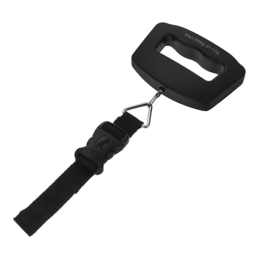 Alasum Portable Digital Luggage Scale with Webbing Hook and Large Handle, Electronic Travel Weight Scale for Suitcases and Bags, Accurate Hanging Weighing Tool for Travel
