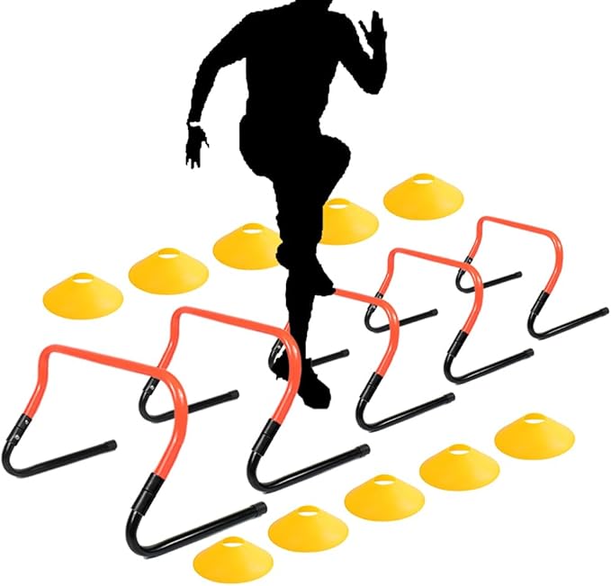 Adjustable Height Hurdle Agility Training Hurdle Set of 5 Set of 10