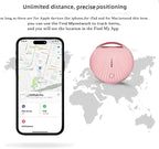 Smart Tag Tracking DeviceTracker Tags, Key Finder Locator with Sound, with Find My(iOS Only), Key Finder Locator with Sound for Luggage, Pet, Wallet, Phone, Kids (Black)