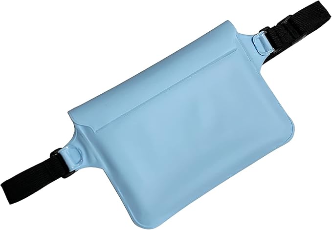 Waterproof Waist Pouch Dry Belt Bag Fanny Pack Keep Your Key Fob Wallet Kindle Phone Dry Perfect For Swim Surf Snorkel(Blue)