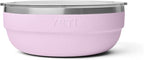 YETI Rambler Low Bowls, Vacuum Insulated, Stackable and Nestable Stainless Steel Bowl with Lid, 3.6 Quart, Cherry Blossom