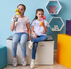 b.box Kids Water Bottle – Tritan Toddler Drink Bottle with Straw for School, Daycare, Travel w/Easy-Grip Triangular Design, Leak Proof Lid & Handle, BPA Free, Dishwasher Safe (Emerald Forest)