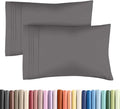 King Standard Pillow Cases Set of 2 - Soft Hotel Quality Pillowcase Covers - Comfy Bedding for Women, Men, Kids and Teens - Machine Washable Pillow Protectors - 2 Piece Set - King Standard Dark Grey