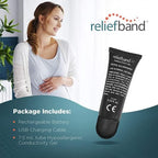 Reliefband Premier Anti-Nausea Wristband for Motion Sickness, Morning Sickness, Travel & Vomiting Relief - Motion Sickness Wristband FDA Cleared Drug-Free, Fast-Acting, Nausea Relief Band (Charcoal)