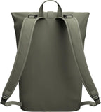 Db Journey Essential Backpack - Lightweight, Durable Rolltop Backpack with Laptop Compartment for Work, and Gym, Travel with Roller Bag Attachment, 12L - Moss Green