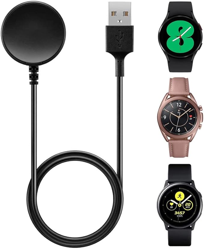Charger for Galaxy Watch 4/3/Active 2, Replacement Charging Cable for Samsung Watch 4/3/Active 2 Smartwatch