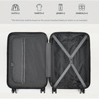 LARVENDER Luggage 6 Piece Expandable Luggage ABS Hardshell Carry on Suitcase with Spinner Wheels TSA Lock, Large Checked Travel Suitcase for Women and Men, Mocha(16/20/24/28/DB/TB)