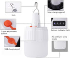 Solar Camping Lamp LED Tent Lights Waterproof Remote Control 4000mah 5 Mode USB Rechargeable Portable Lantern Blub Hanging for Home Indoor Outdoor Emergency Courtyard Power Outage 3 Pack