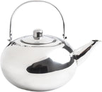 Stainless Steel Tea Kettle, Heat Resistant Handle Stovetop Camping Coffee Pot Water Bottle with Built in Filter for Tea and Beverage Brewing(18cm)