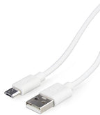 Micro USB Cable 6-Pack 3ft - Fast Charging and Data Sync Cord for Samsung Galaxy S7/S6 Edge, Android Phones, Tablets, PS4, Xbox One Controllers - USB-A to MicroUSB Charging Cables, White