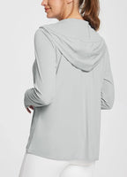 baleaf Women's Sun Protection Jacket Hoodie Clothing Lightweight Long Sleeve Sun Cover Up Shirt