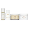 OUAI St. Barts Travel Bundle - Includes Travel Size Scalp & Body Scrub, Foaming Shower Gel, Hydrating Cream, and Hair & Body Mist (4 Count, 3.4 Oz/3.4 Oz/3 Oz/3.3 Oz)